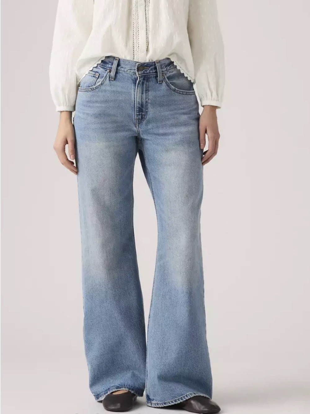 Levi's Washed Blue Bootcut Jeans